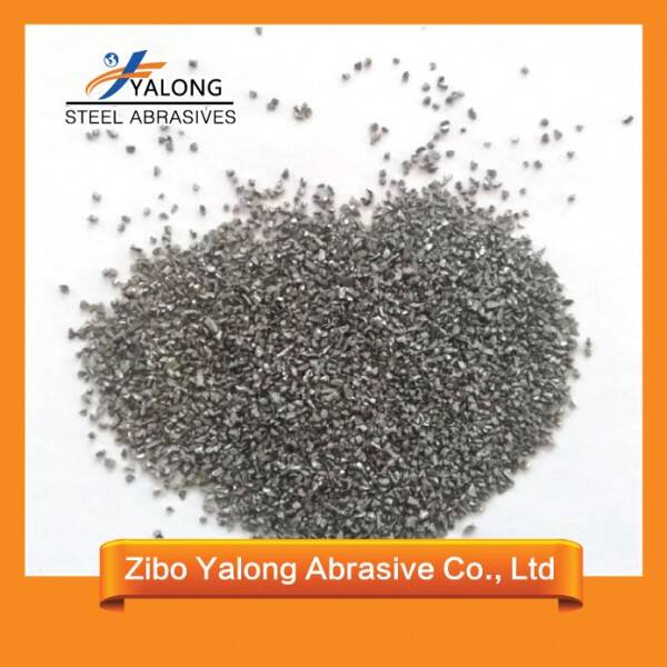 Black Bearing Steel Grit, Bearing Angular Steel Grit Used For Granite Cutting