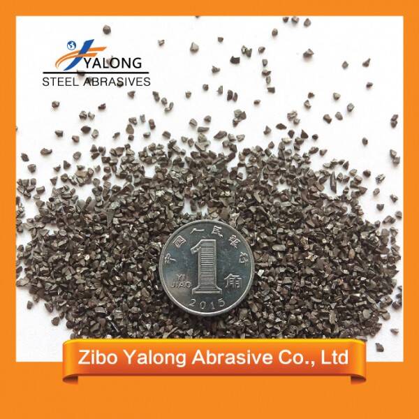 Black Bearing Steel Grit, Bearing Angular Steel Grit Used For Granite Cutting